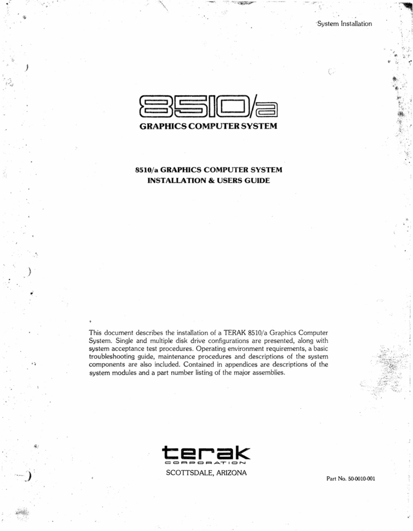 Terak 8510/a Installation and user guide Terak 8510/a Installation and user guide
