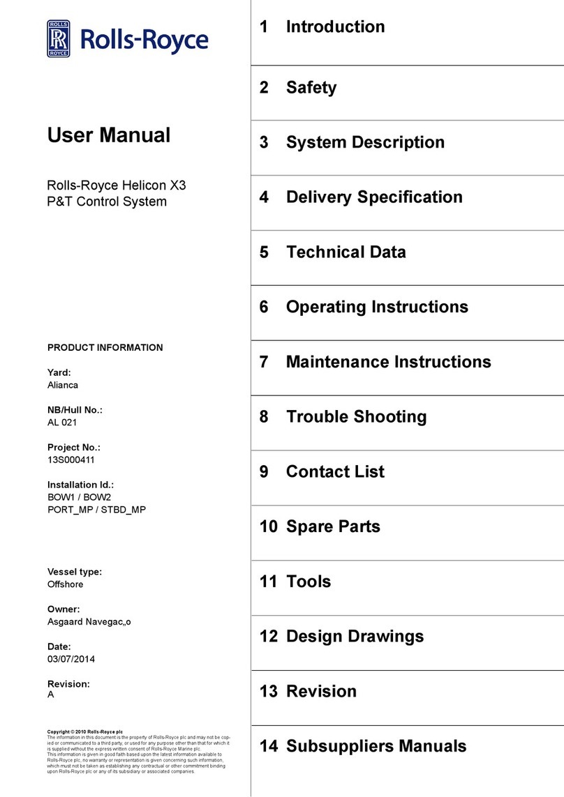 Rolls-Royce Helicon X3 user manual
