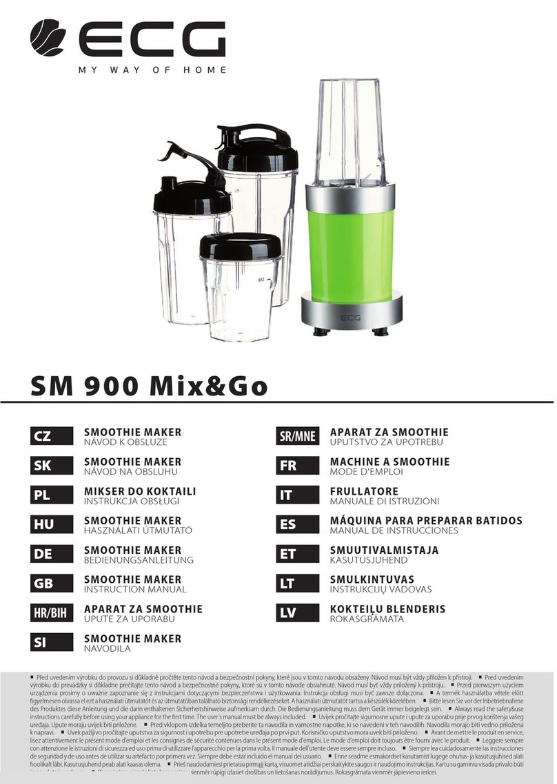 ECG SM 900 Mix&Go instruction manual