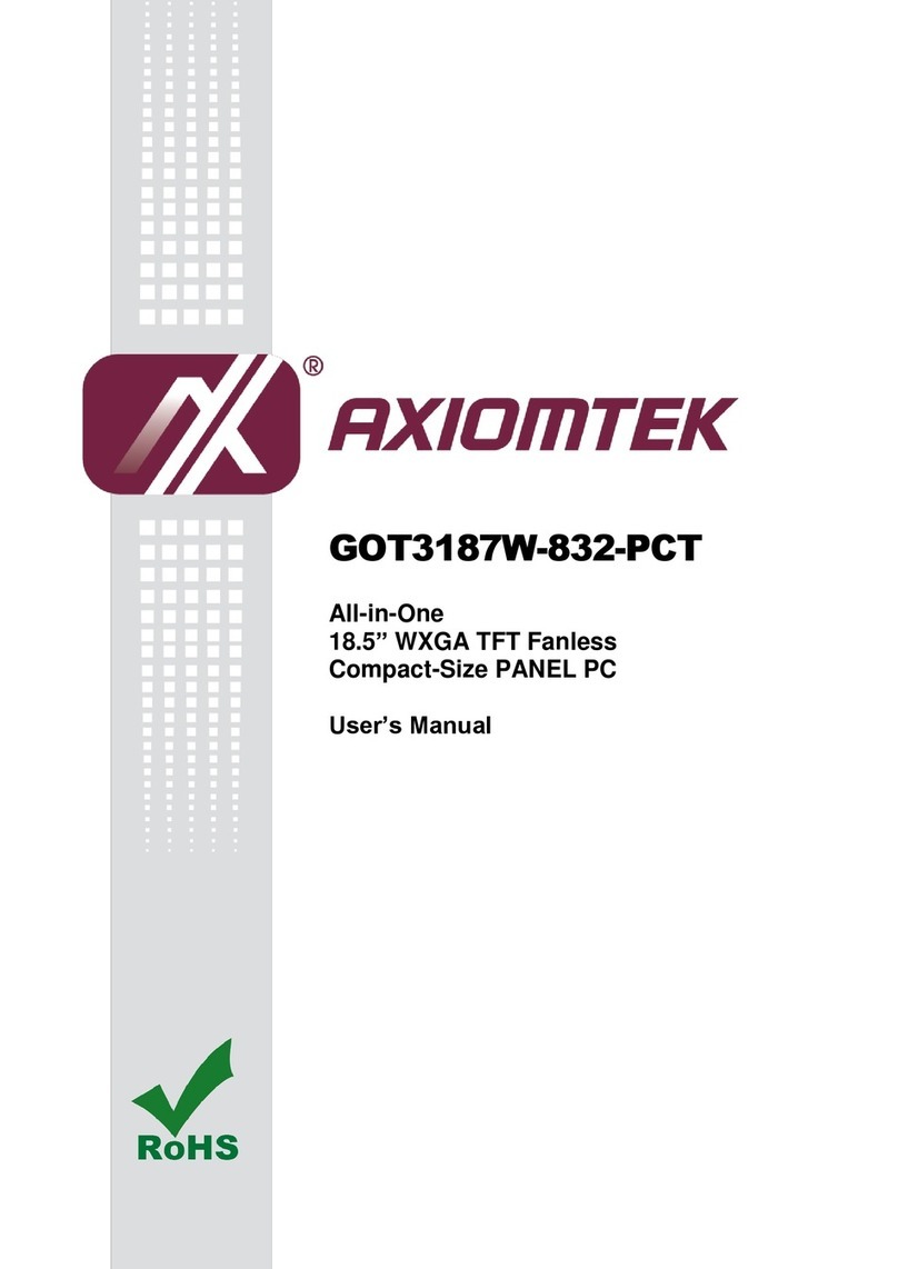 AXIOMTEK GOT3187W-832-PCT User manual