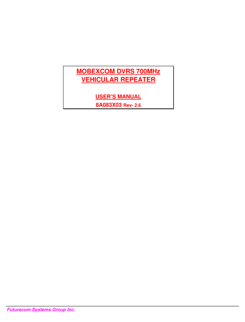 Futurecom MOBEXCOM DVRS User manual Futurecom MOBEXCOM DVRS User manual