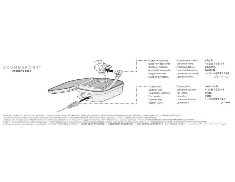 Bose SoundSport charging case Installation instructions