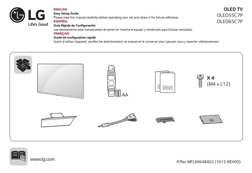 LG OLED55C7P Easy setup guide