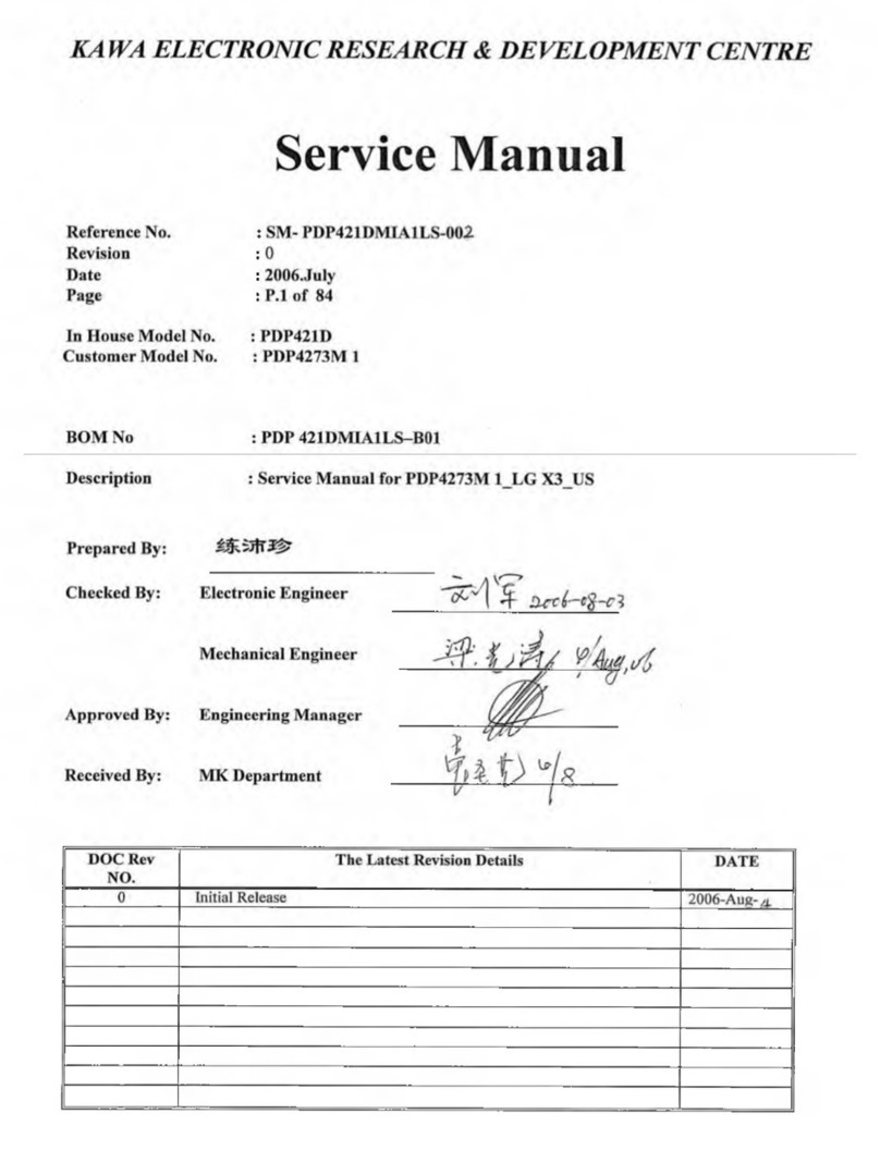 Akai PDP4273M User manual Akai PDP4273M User manual