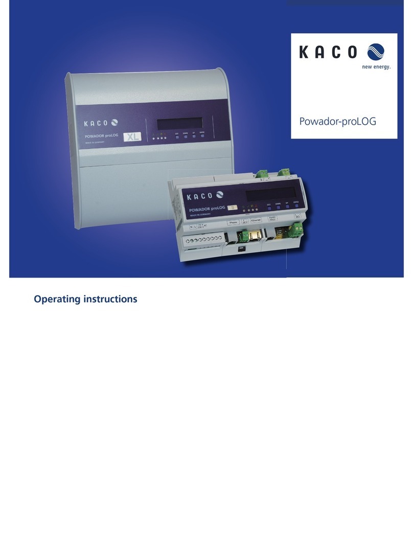 Kaco Powador-proLOG operating instructions