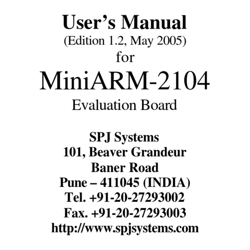 SPJ Systems MiniARM-2104 User manual