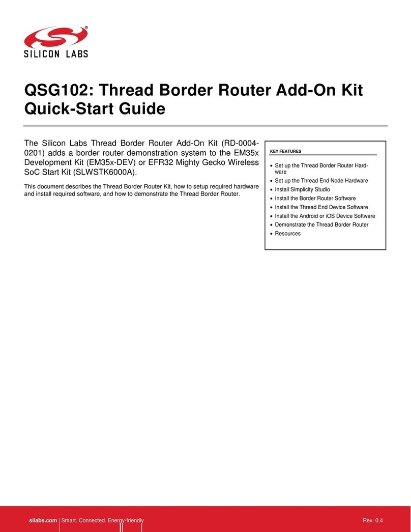 Silicon Laboratories QSG102 quick start guide