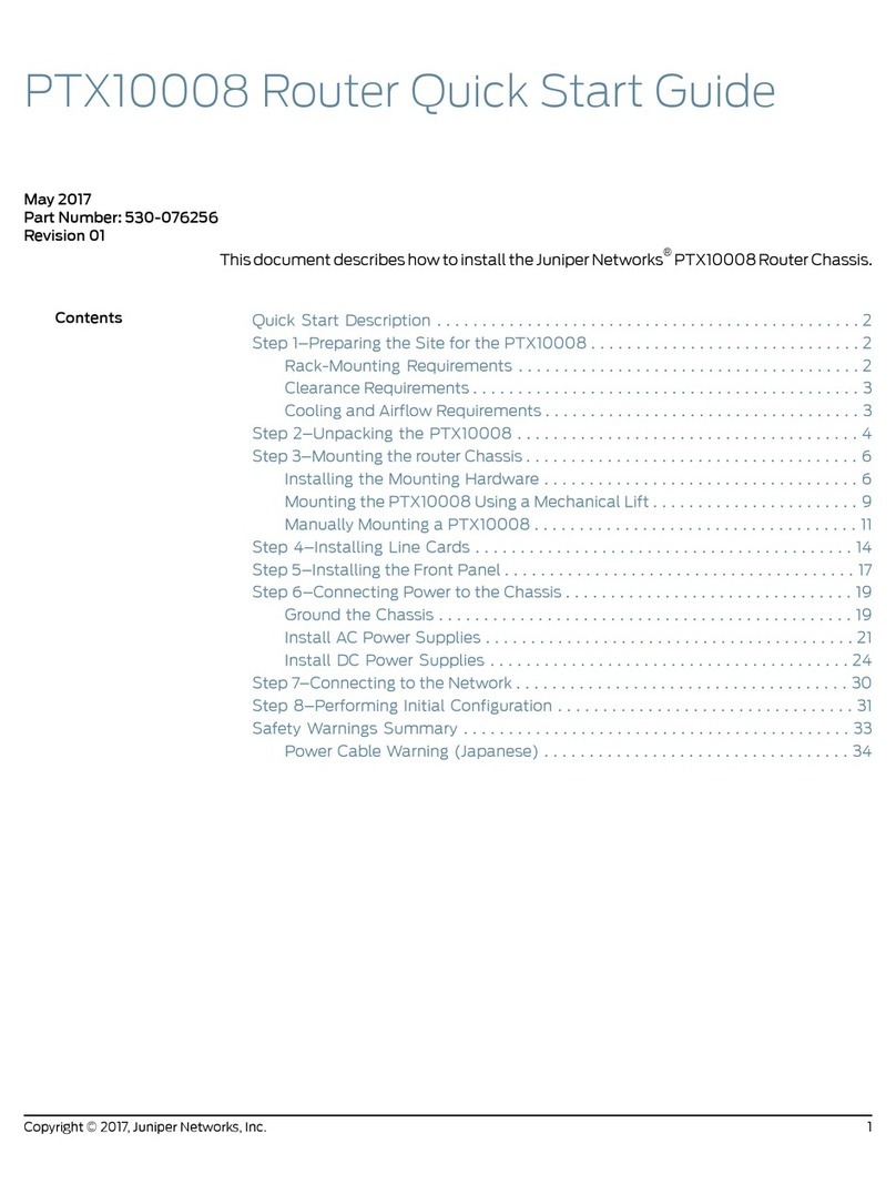 Juniper PTX10008 User manual Juniper PTX10008 User manual