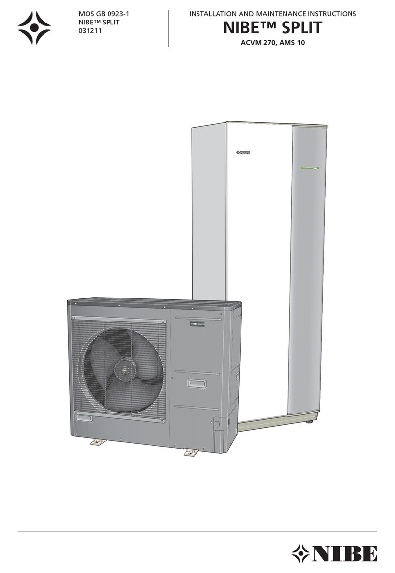 Nibe SPLIT ACVM 27 Installation and maintenance instructions