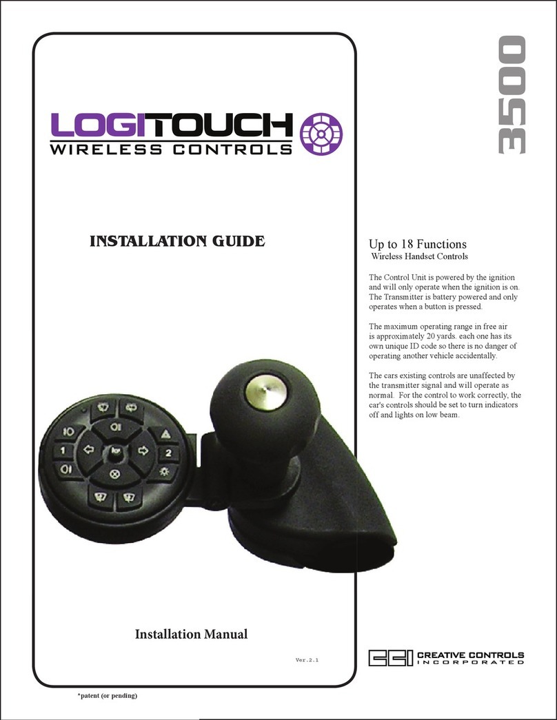 Creative controls LogiTouch installation guide