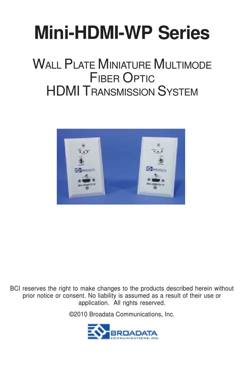 Broadata Mini-HDMI-WP Series user manual