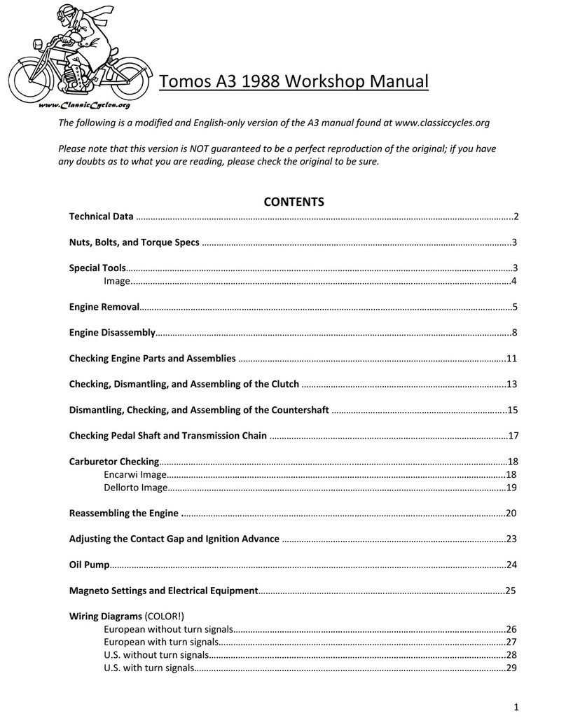 Tomos A31988 Workshop manual
