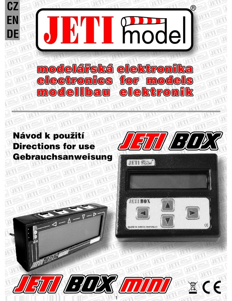 JETI model JETI BOX Directions for use