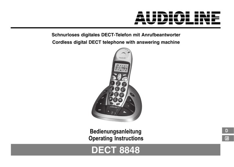 AUDIOLINE DECT 8848 operating instructions