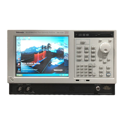 Tektronix RSA6100A Series Use and care manual