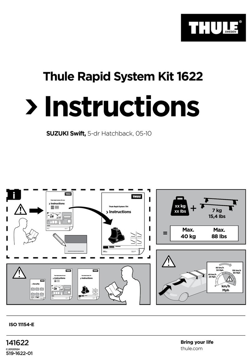 Thule Kit 1622 instructions