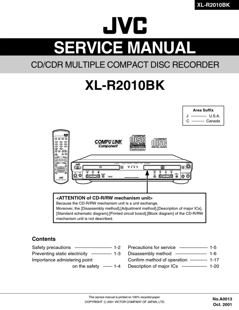 JVC XL-R2010BK User manual