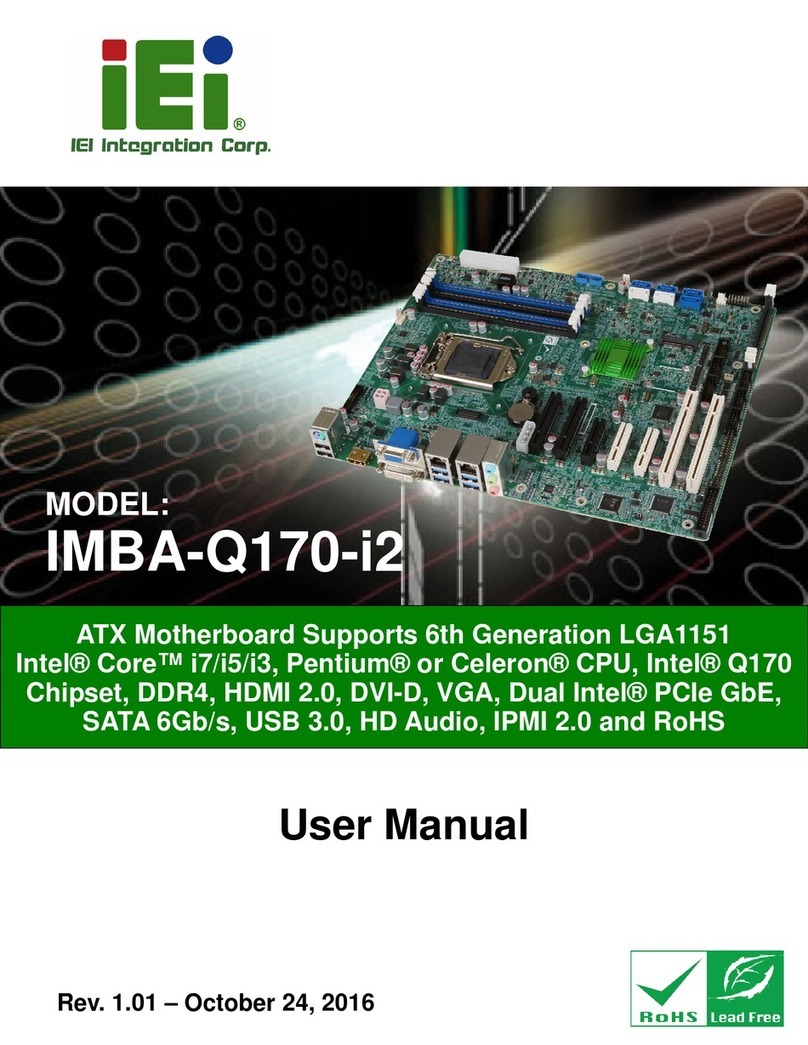 IEI Technology IMBA-Q170-i2 User manual IEI Technology IMBA-Q170-i2 User manual