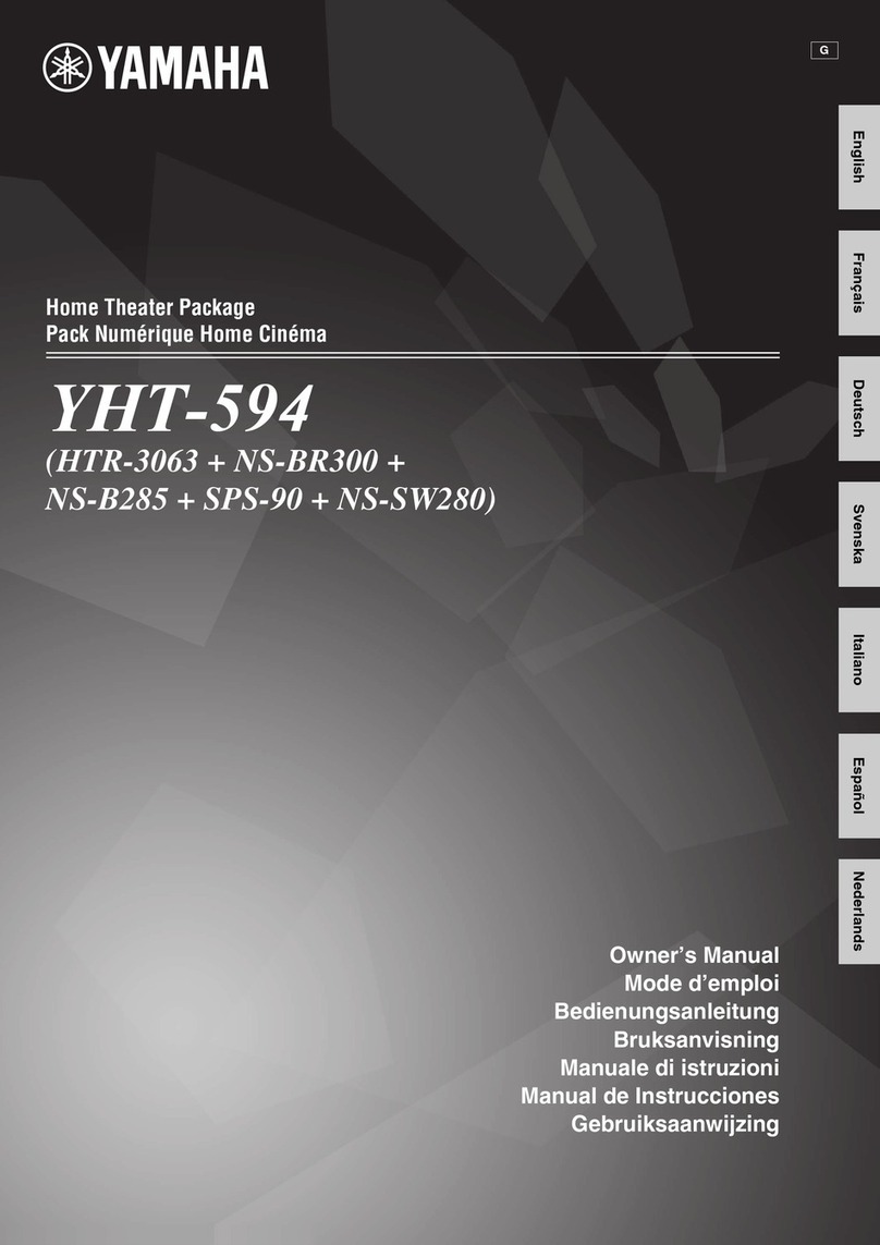 Yamaha YHT-594 User manual