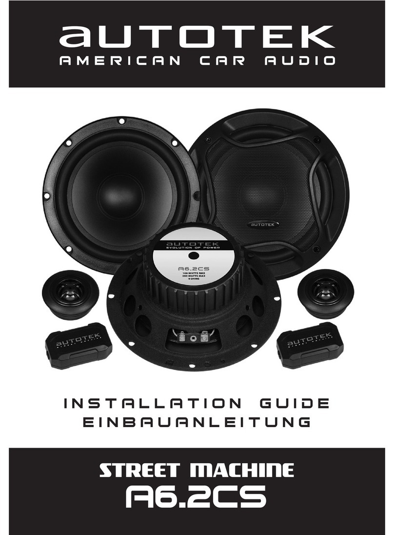 Autotek A6.2CS User manual