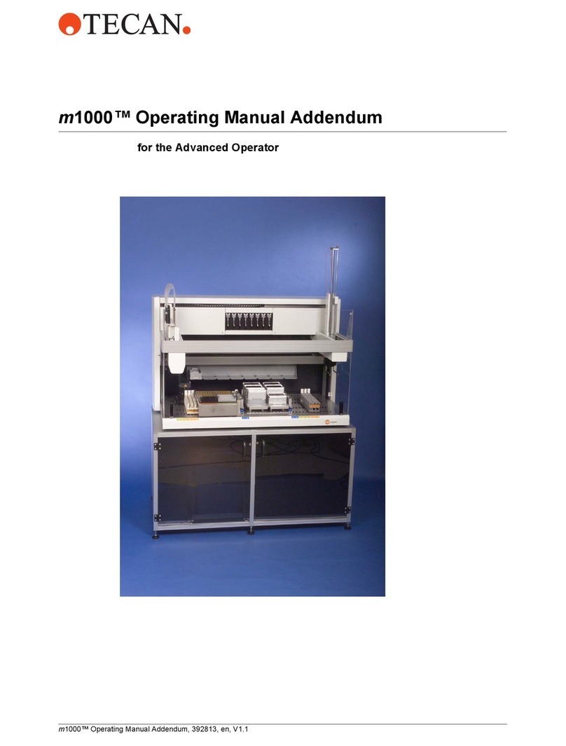 tecan M1000 Installation and operating instructions