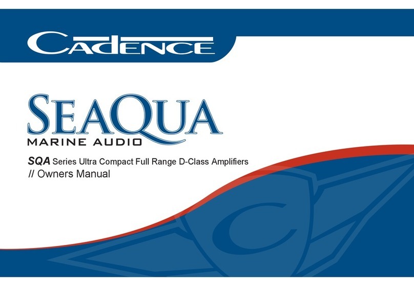 Cadence SQA1200.1 User manual