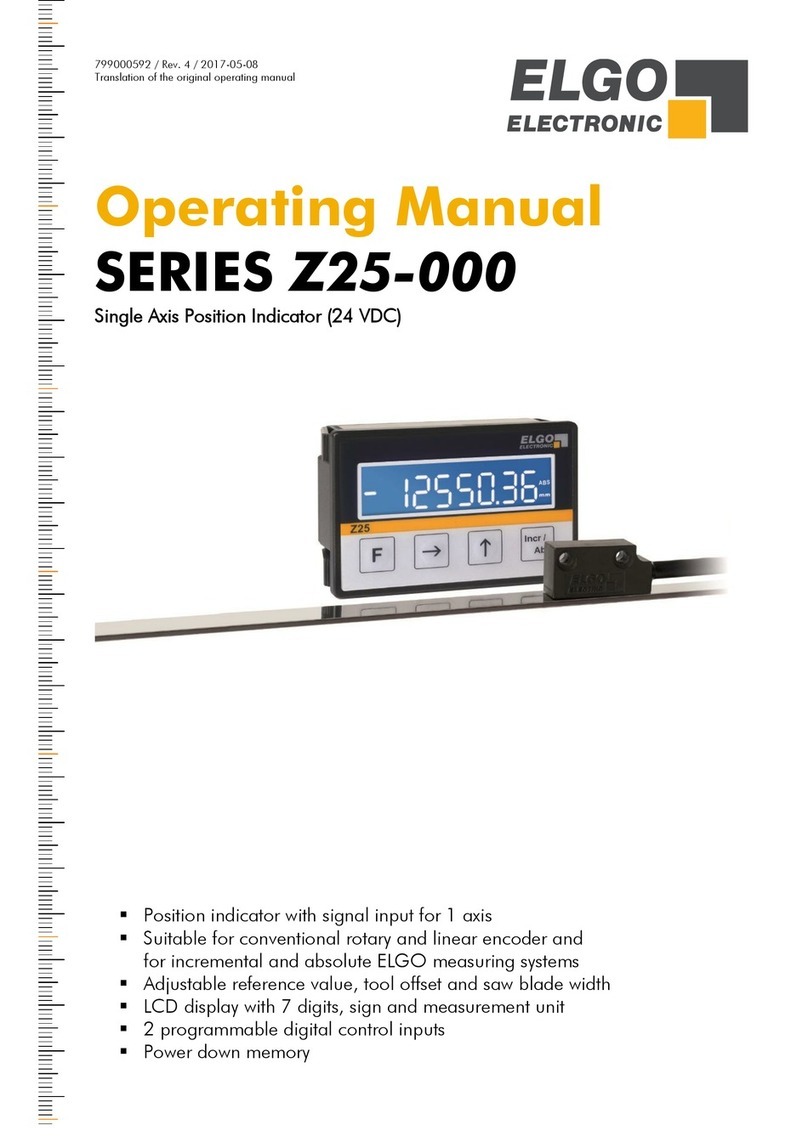 ELGO Electronic Z25 operating manual