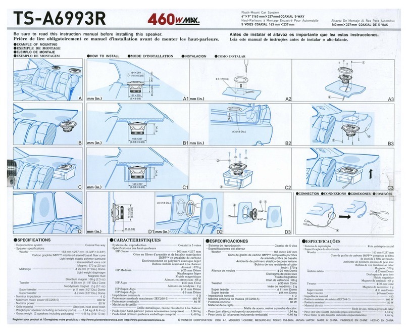 Pioneer TS-A6993R instruction manual