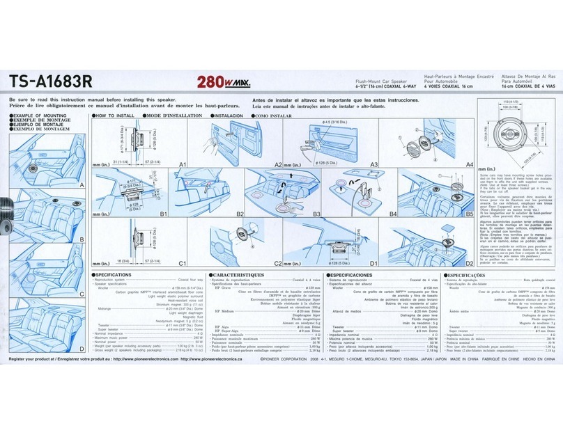 Pioneer TS-A1683R User manual