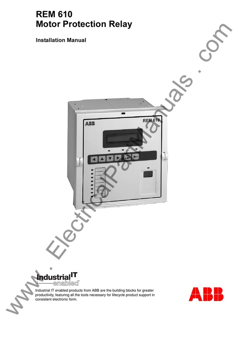 ABB REM 610 User manual