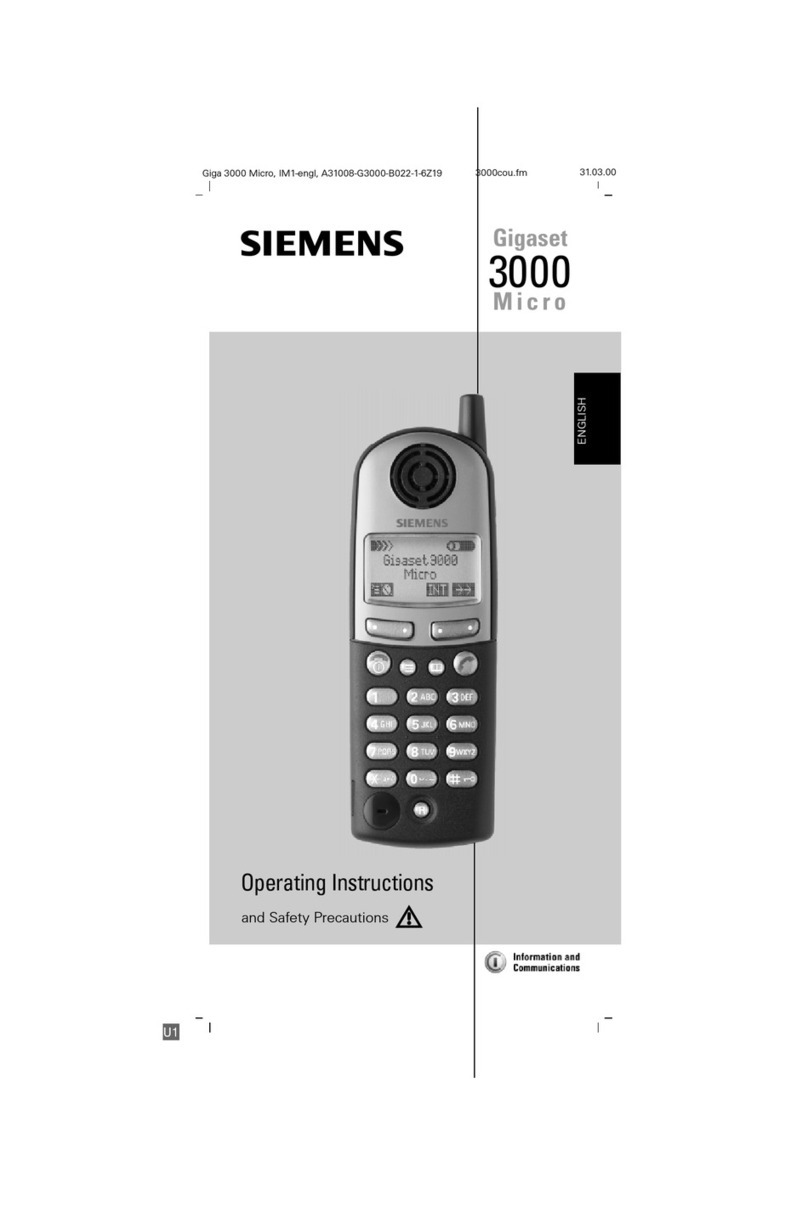 Siemens Gigaset 3000 Micro User manual