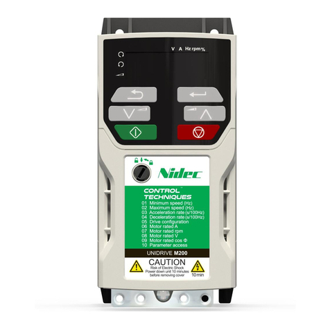 Nidec Unidrive M200 user guide