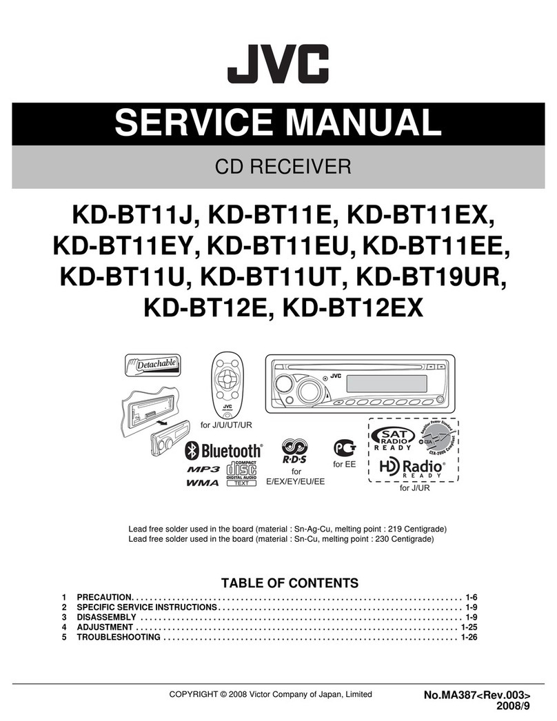 JVC KD-BT11J Service manual