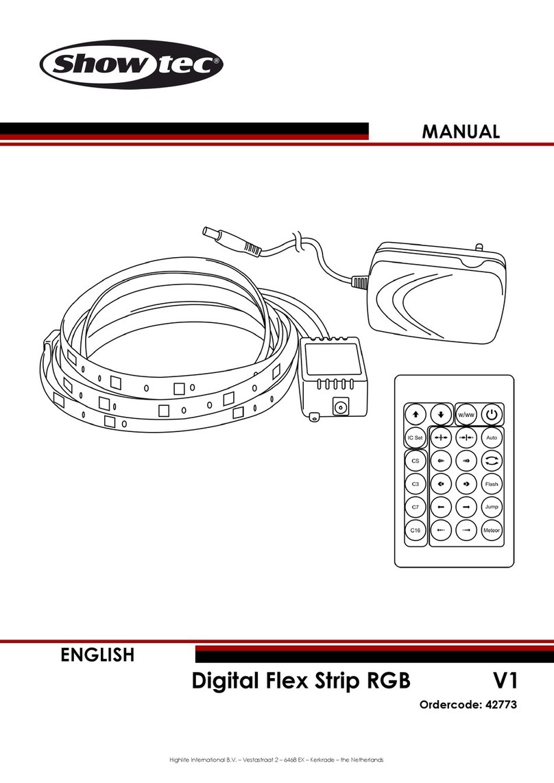 Show Tec Digital Flex Strip RGB User manual Show Tec Digital Flex Strip RGB User manual