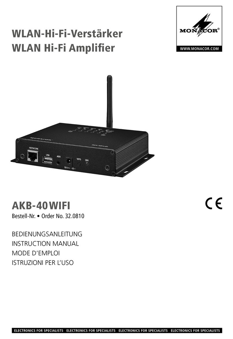 Monacor AKB-40WIFI User manual