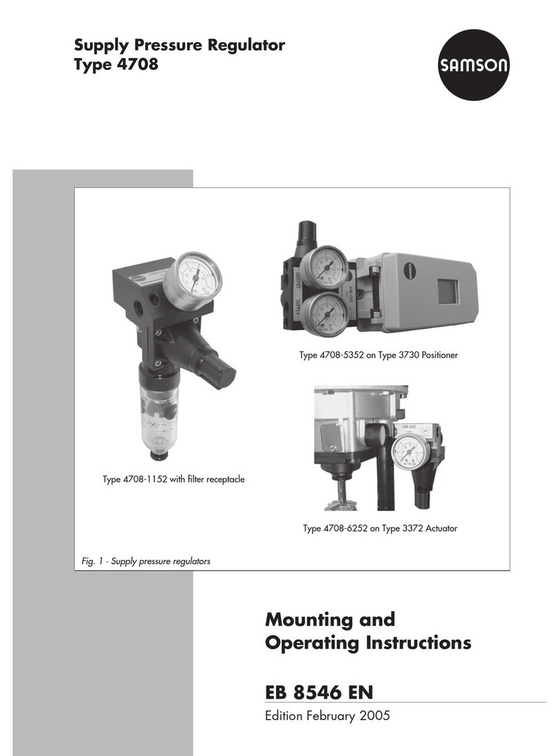 Samson Type 4708 Mounting and operating instructions Samson Type 4708 Mounting and operating instructions