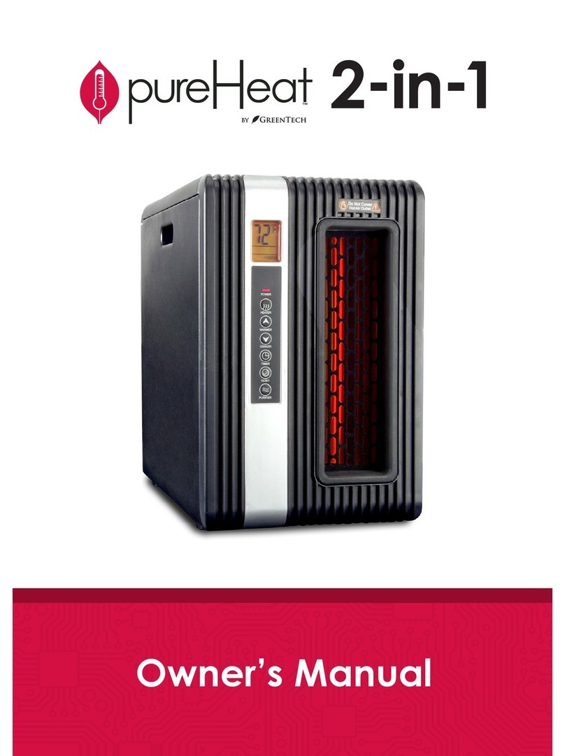 GreenTech Pureheat 2-in-1 owner's manual