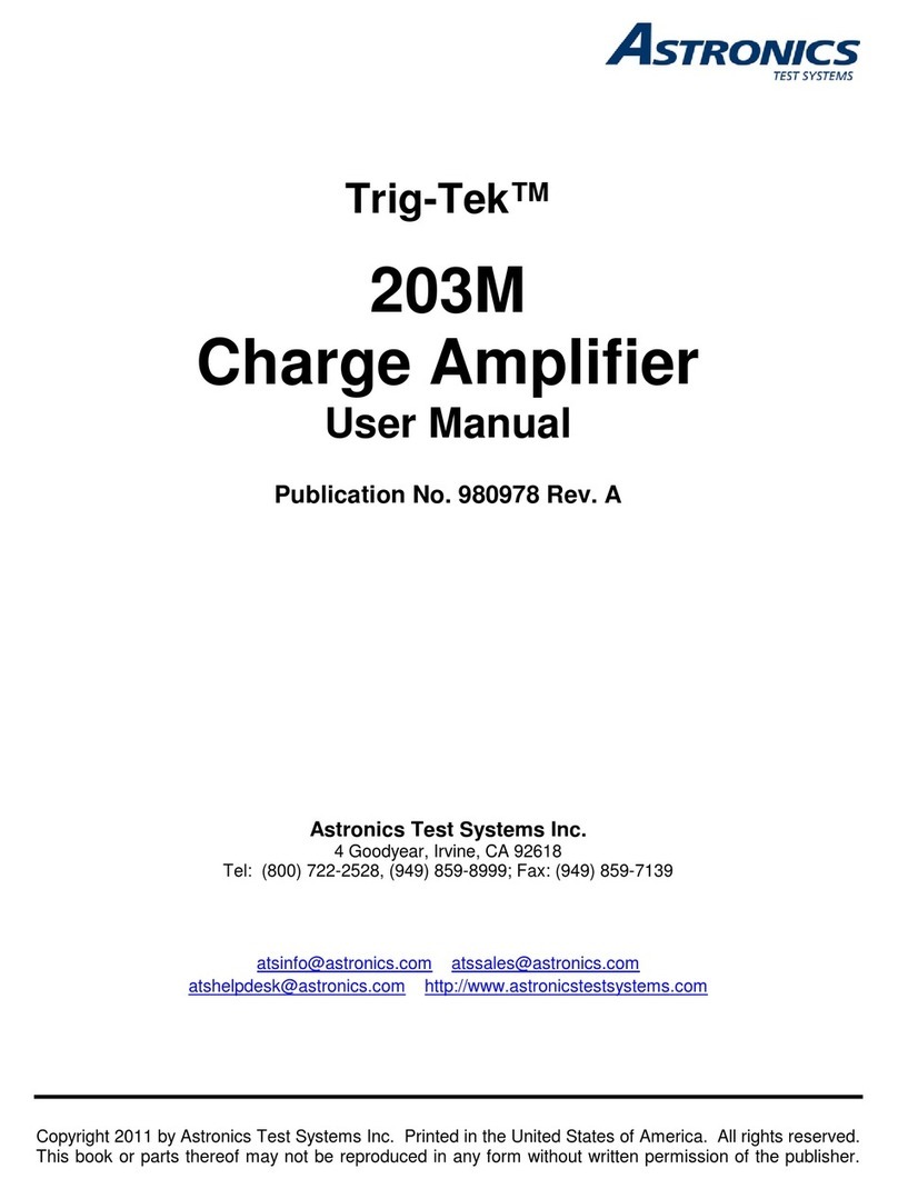 Astronics Trig-Tek 203M User manual