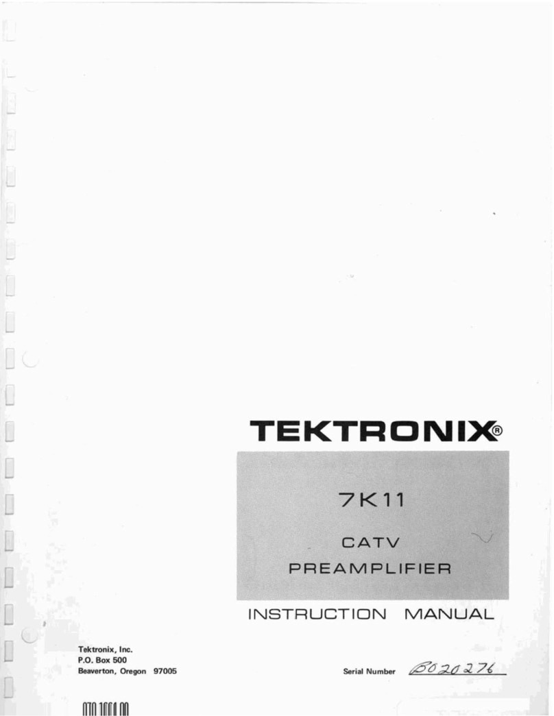 Tektronix 7K11 User manual Tektronix 7K11 User manual