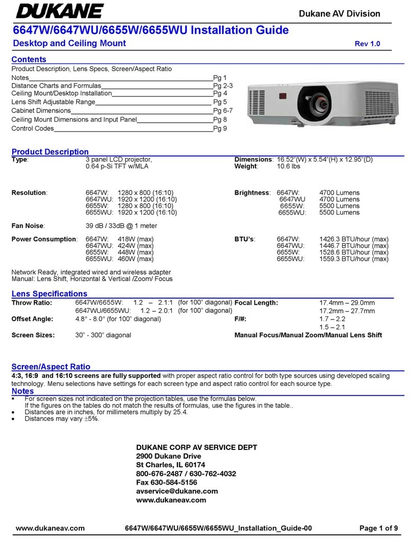 Dukane 6647WU User manual