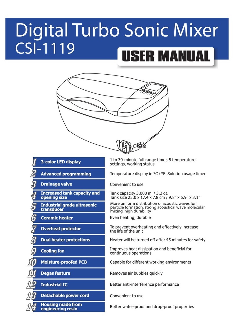 Culinary Sonic Instruments CSI-1119 user manual
