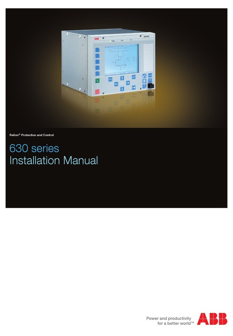 ABB 630 series User manual