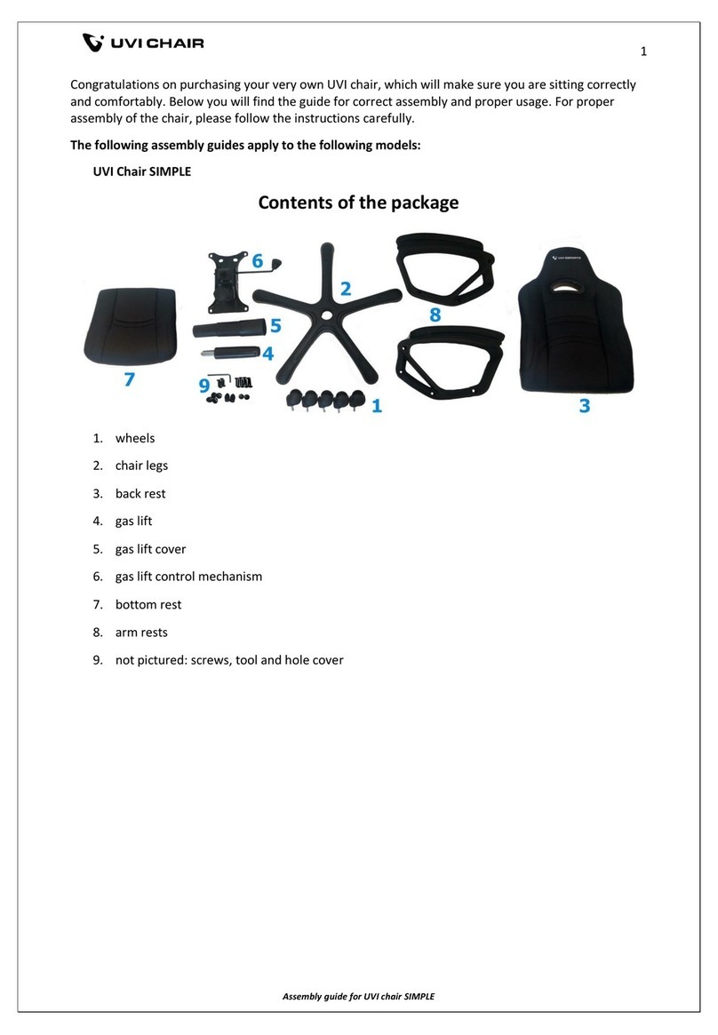 UVI Chair SIMPLE Assembly guide