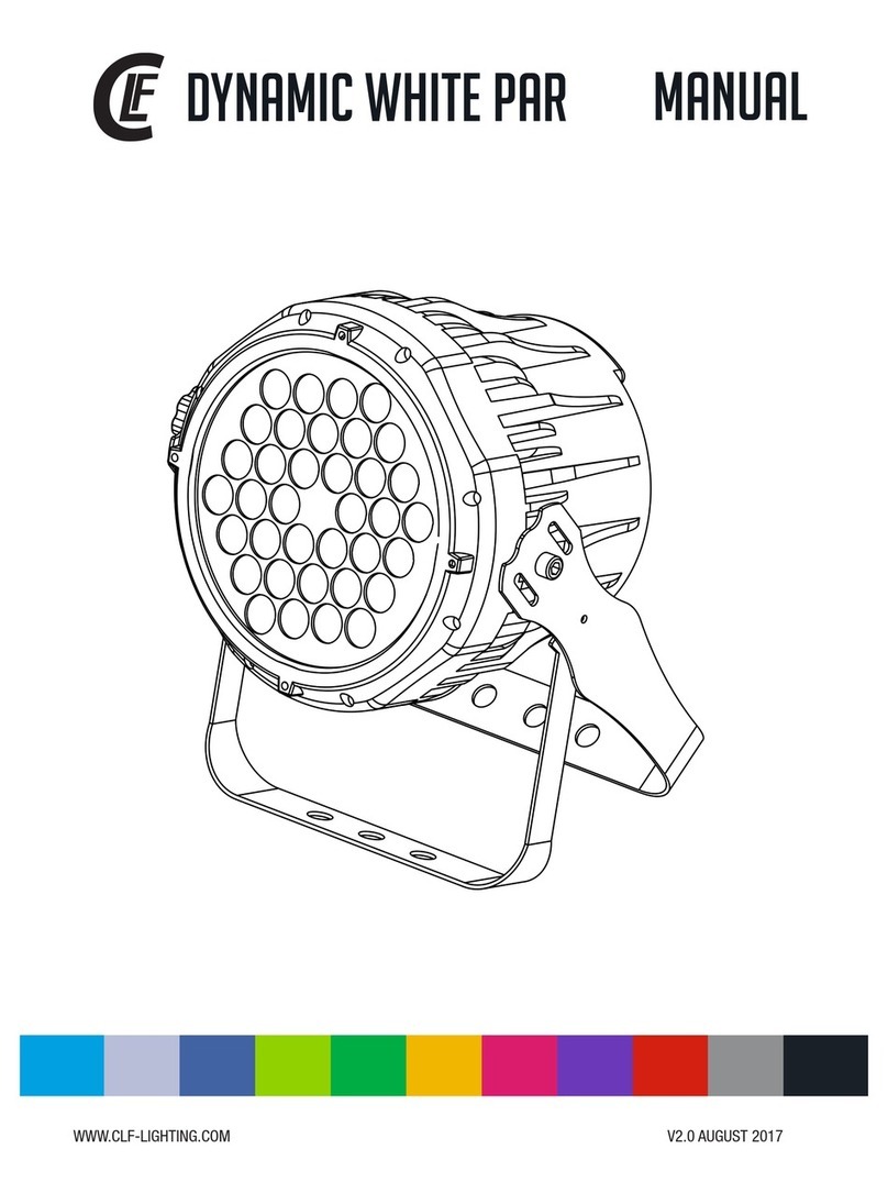 CLF Dynamic white par User manual