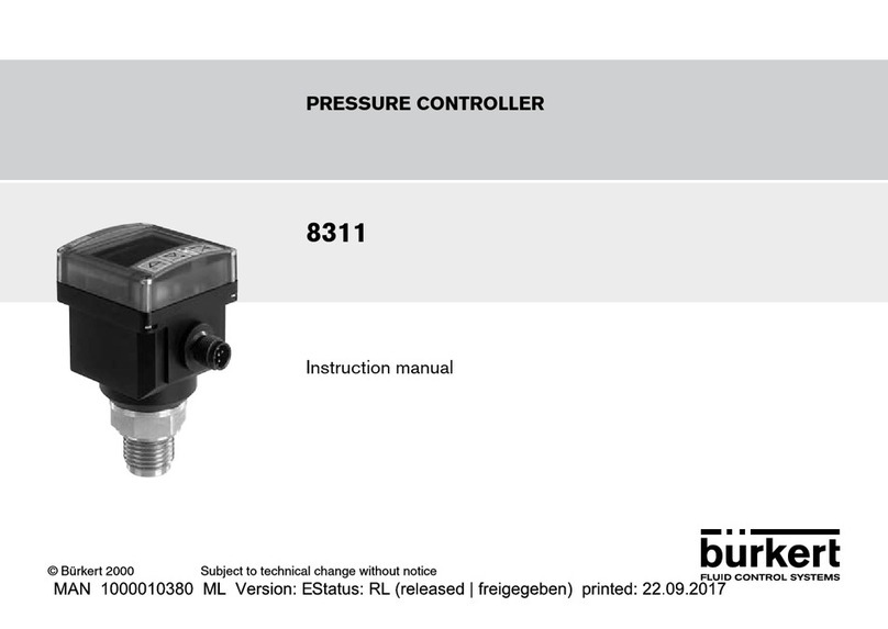 Bürkert 8311 instruction manual Bürkert 8311 instruction manual