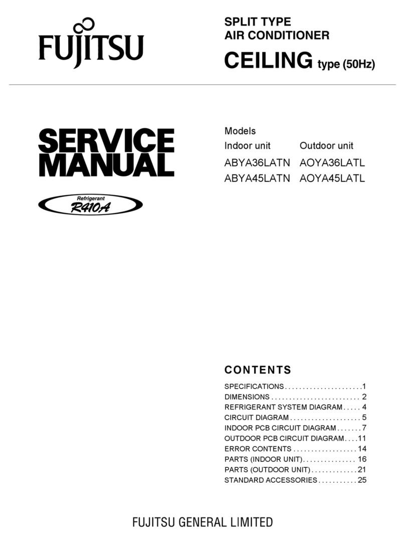 Fujitsu ABYA36LATN Service manual