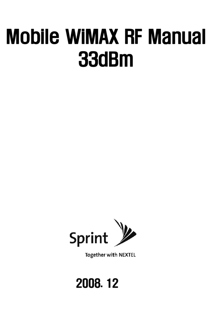 Sprint Mobile WiMAX RF manual