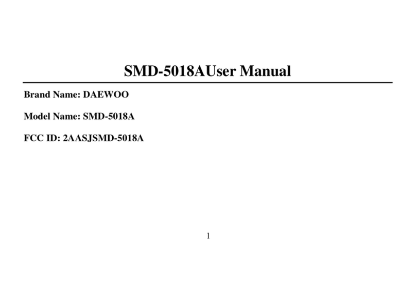 Daewoo SMD-5018a User manual