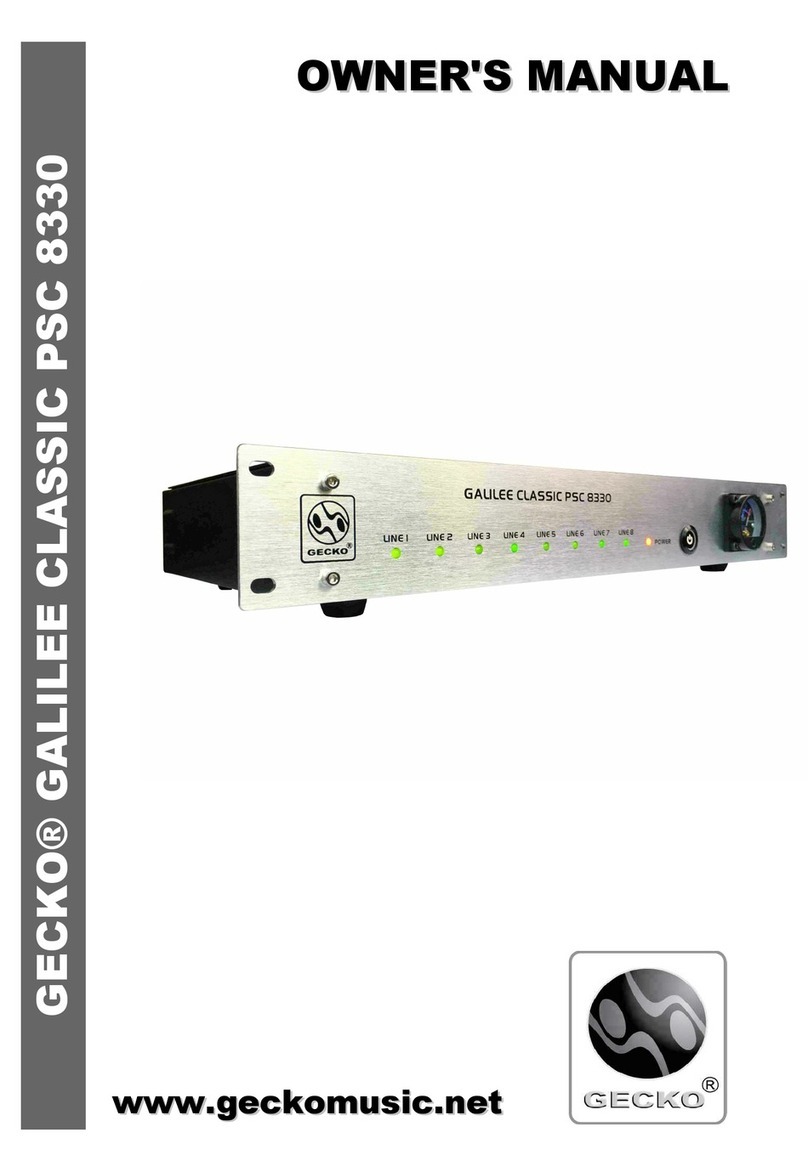 Gecko GALILEE CLASSIC PSC8330 owner's manual