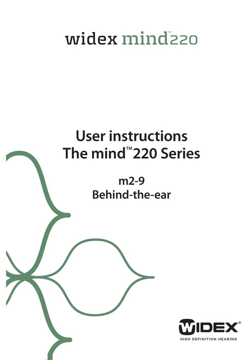 Widex mind 220 Series User instructions